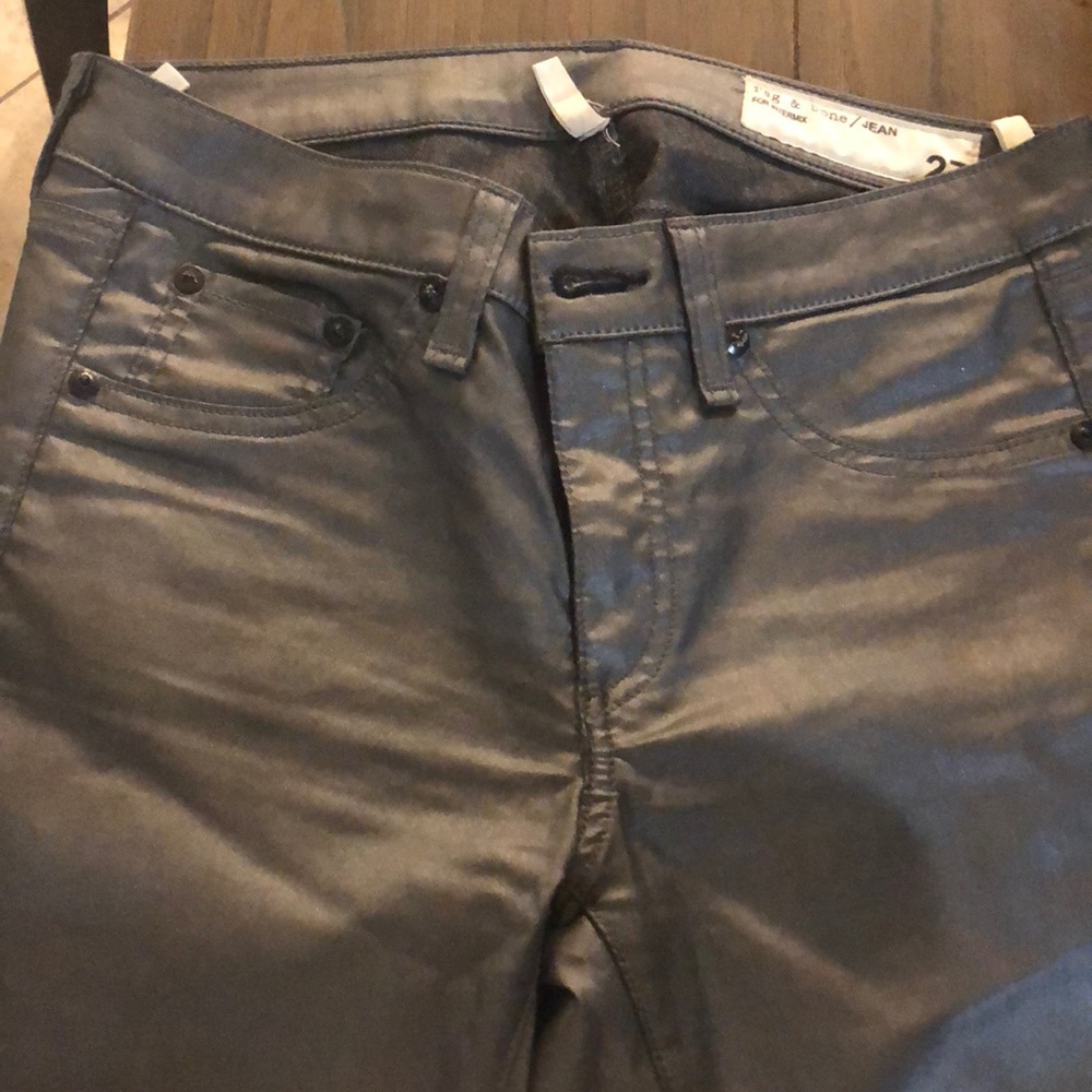Rag & Bone Jeans for Intermix Pewter Metallic